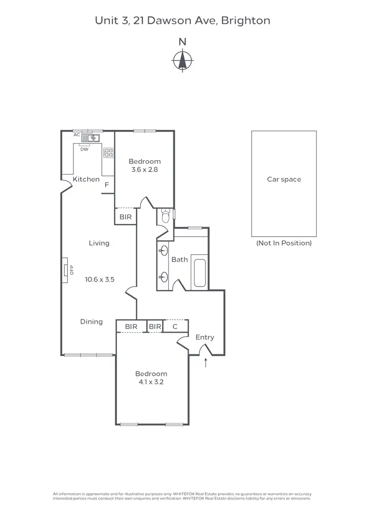 Floorplan of Homely apartment listing, 3/21 Dawson Avenue, Brighton VIC 3186