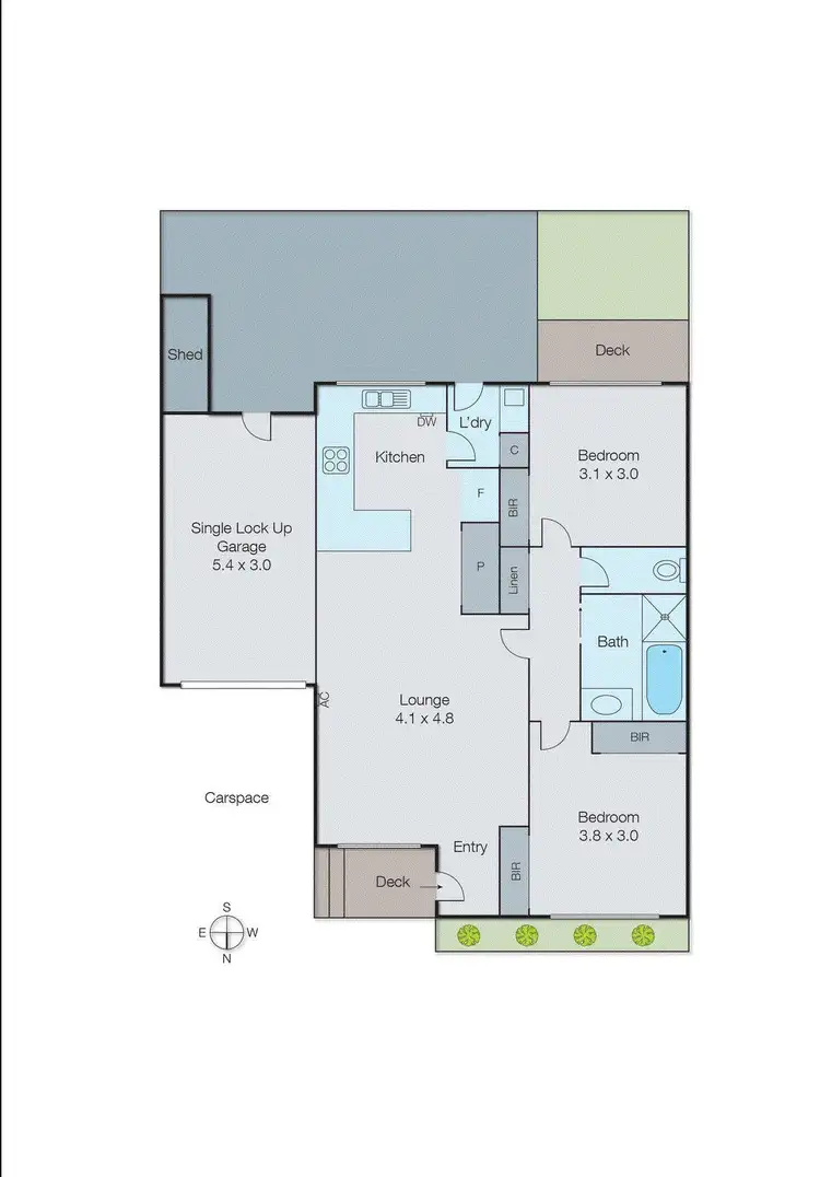 Floorplan of Homely unit listing, 5/1A Jean Street, Cheltenham VIC 3192