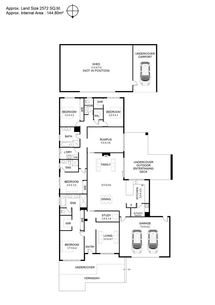 Floorplan of Homely house listing, 4 Merino Drive, Bellbrae VIC 3228
