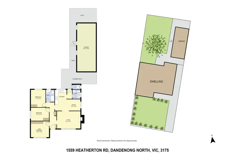 Floorplan of Homely house listing, 1559 Heatherton Road, Dandenong North VIC 3175