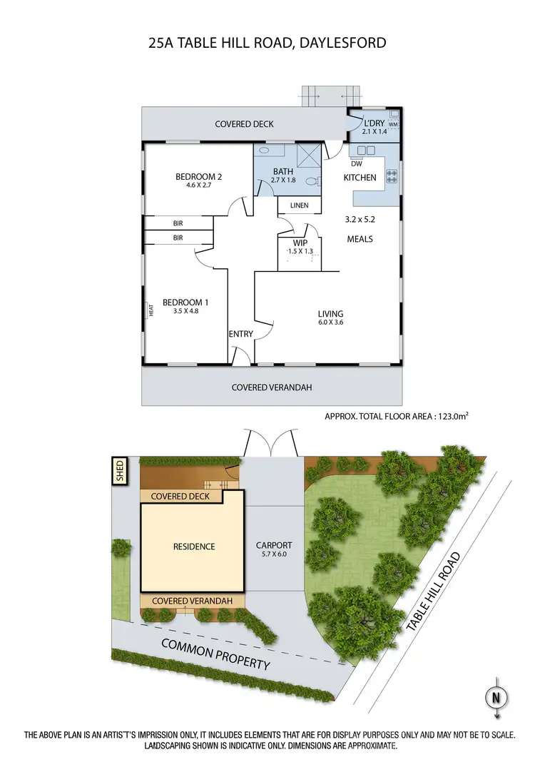 Floorplan of Homely house listing, 25A Table Hill Road, Daylesford VIC 3460