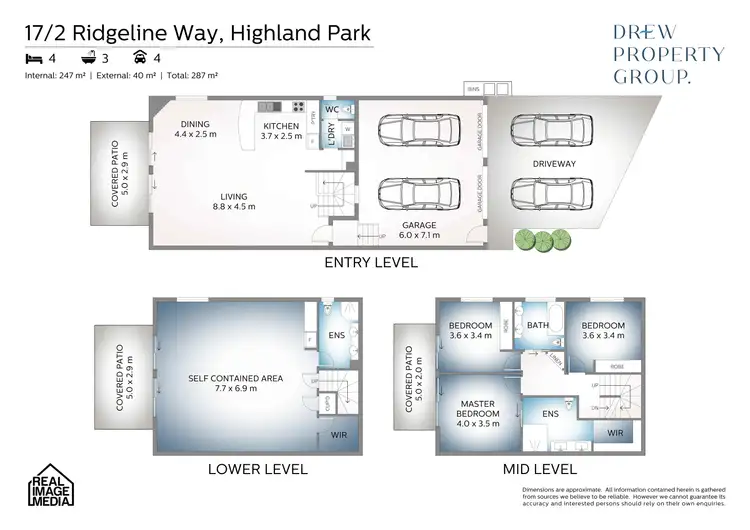 Floorplan of Homely townhouse listing, 17/2 Ridgeline Way, Highland Park QLD 4211