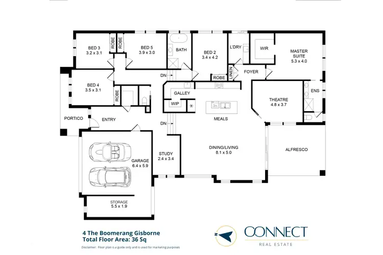 Floorplan of Homely house listing, 4 The Boomerang, Gisborne VIC 3437