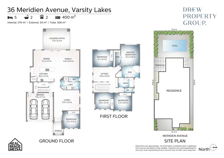 Floorplan of Homely house listing, 36 Meridien Avenue, Varsity Lakes QLD 4227