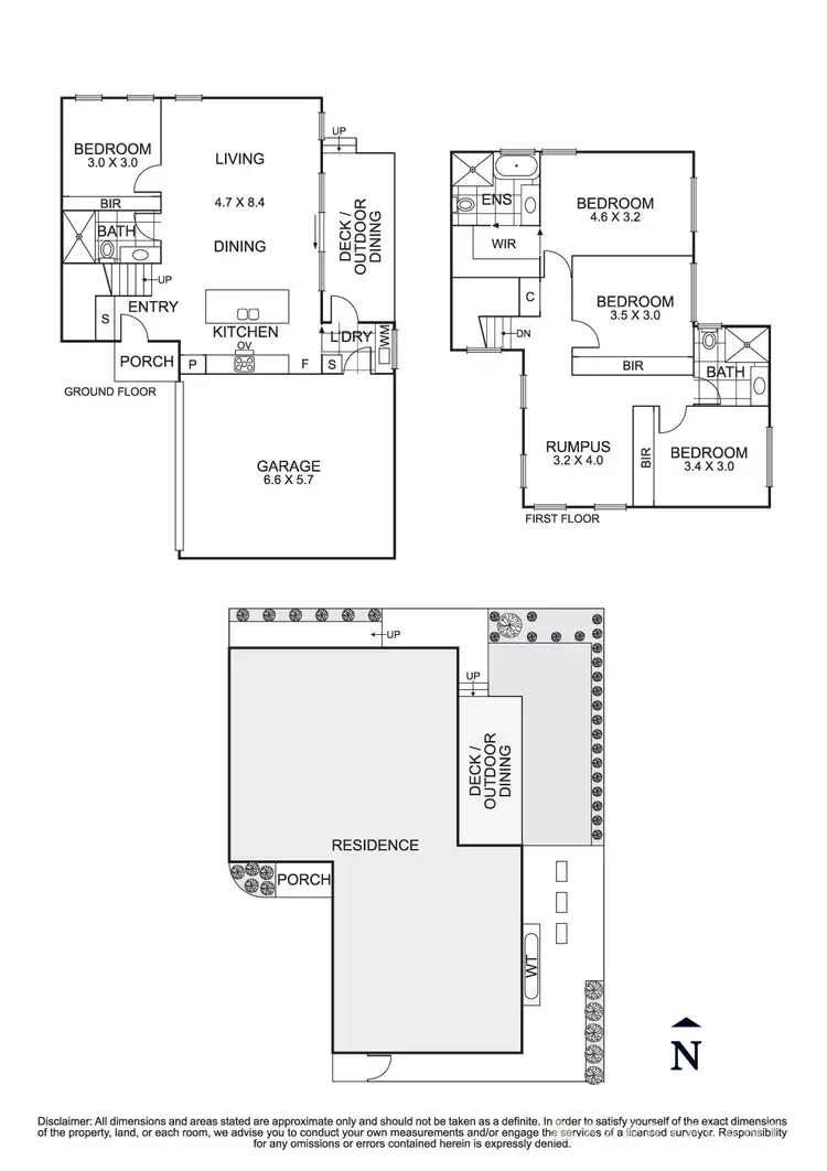 Floorplan of Homely townhouse listing, 3/22 Sunhill Road, Templestowe Lower VIC 3107