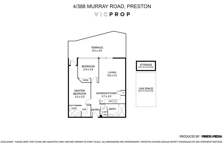 Floorplan of Homely apartment listing, 4/388 Murray Road, Preston VIC 3072