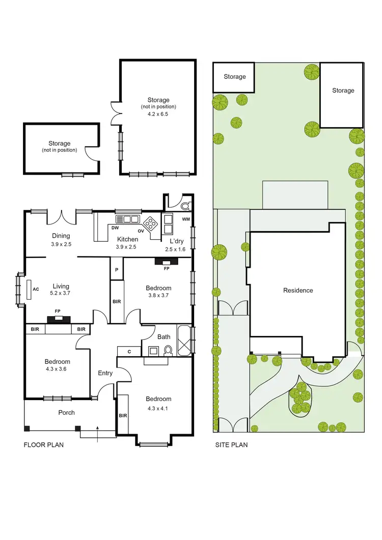 Floorplan of Homely house listing, 6 Shepparson Avenue, Carnegie VIC 3163