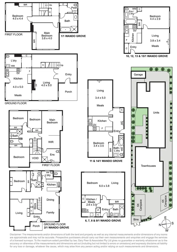 Floorplan of Homely block of units listing, 1 Wando Grove, St Kilda East VIC 3183