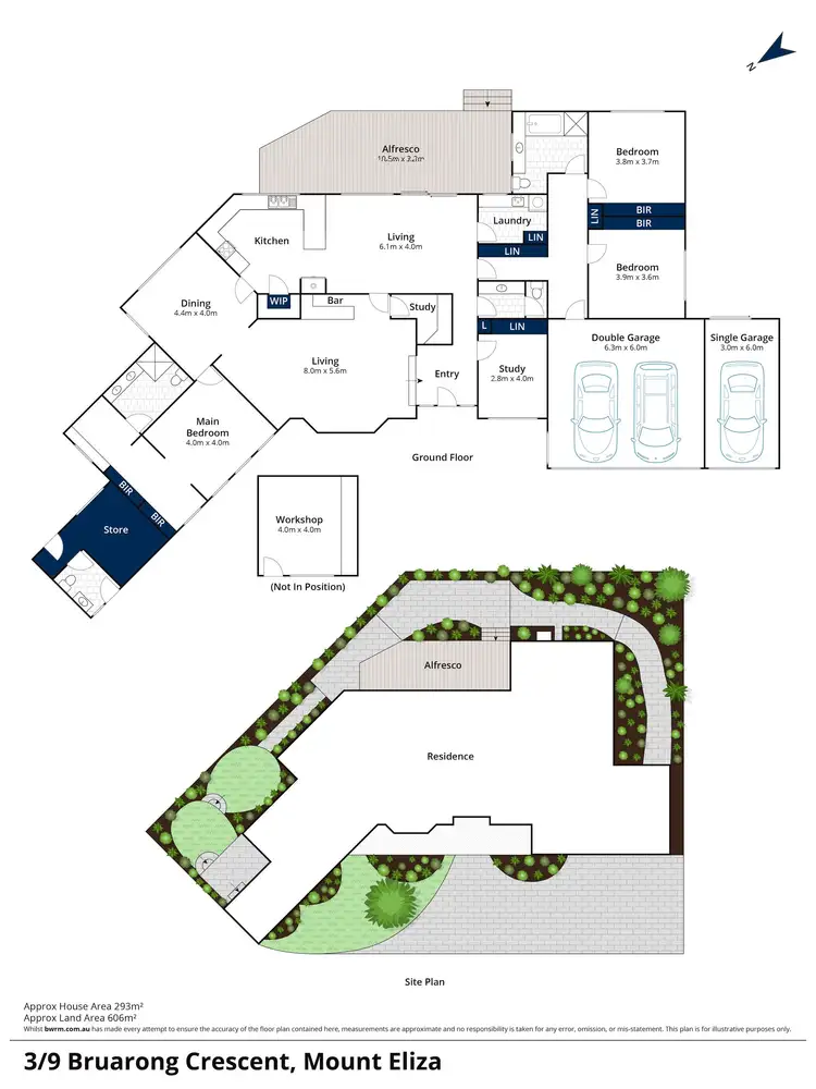Floorplan of Homely house listing, 3/9 Bruarong Crescent, Frankston South VIC 3199