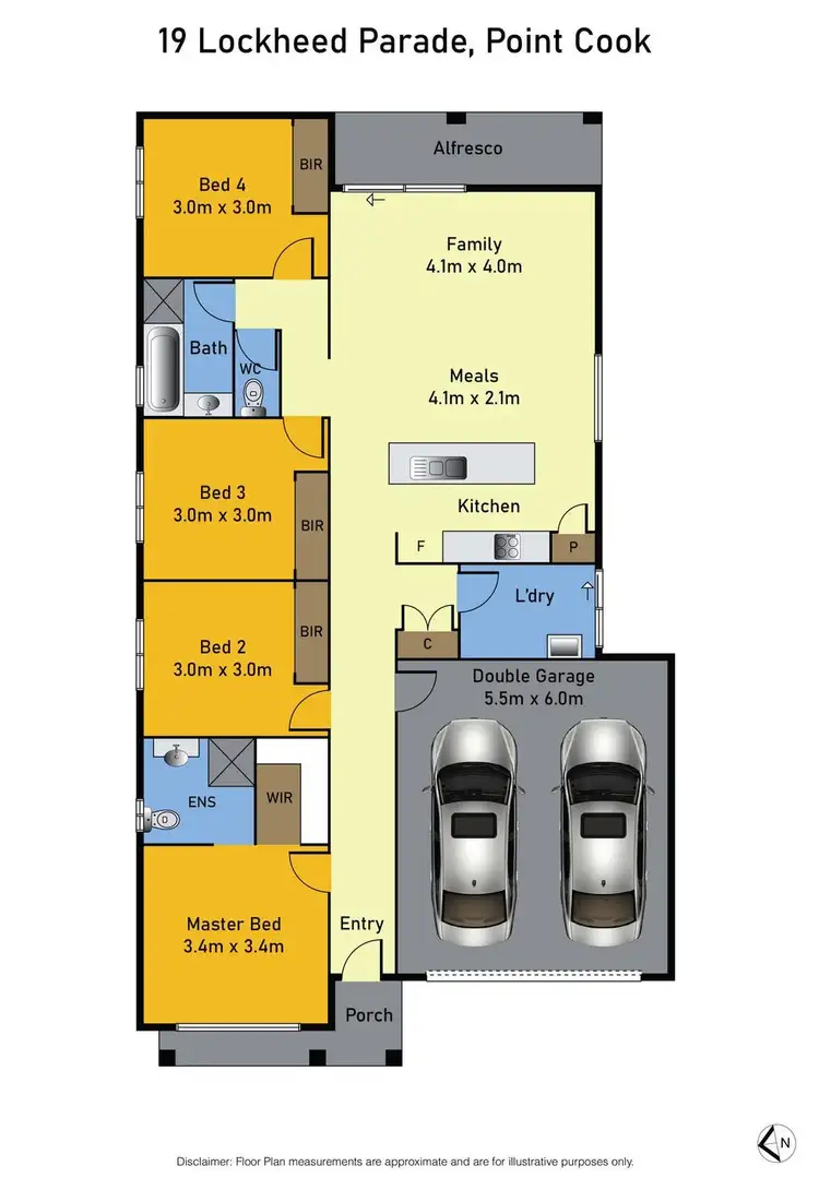 Floorplan of Homely house listing, 19 Lockheed Parade, Point Cook VIC 3030