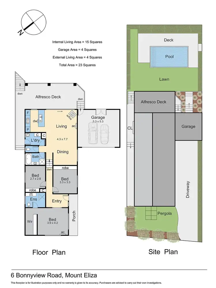 Floorplan of Homely house listing, 6 Bonnyview Road, Mount Eliza VIC 3930
