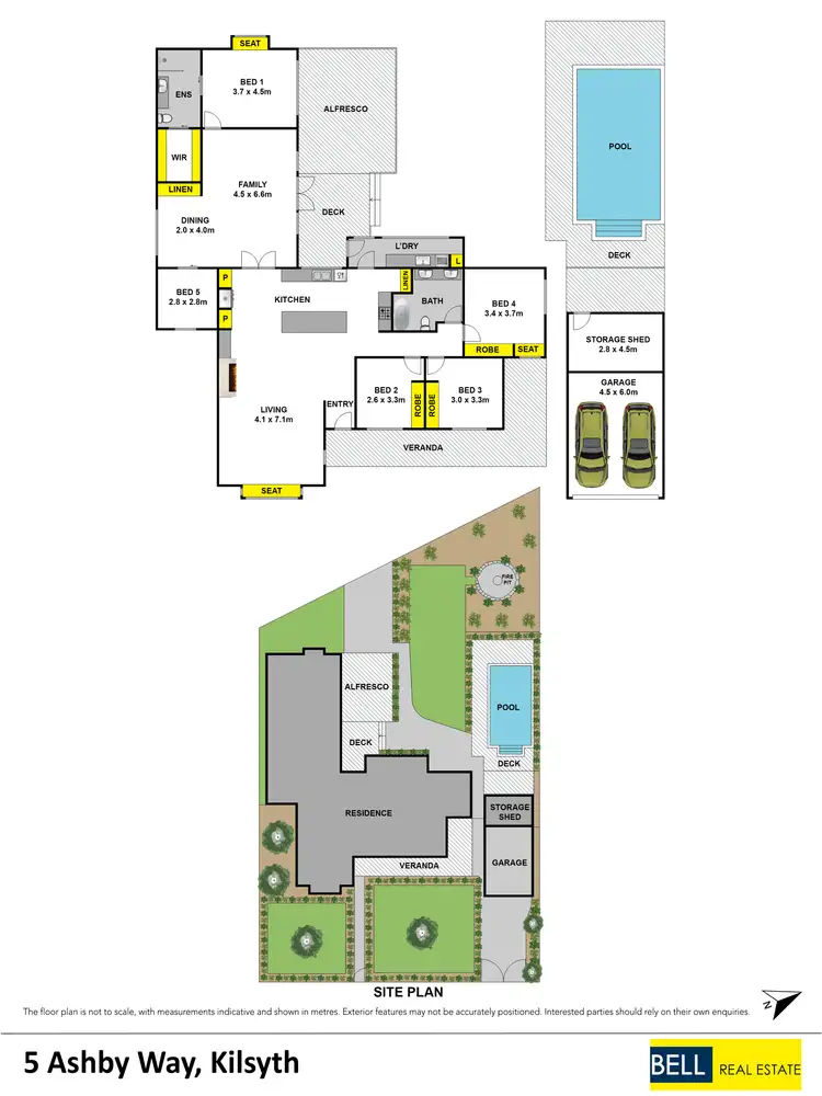 Floorplan of Homely house listing, 5 Ashby Way, Kilsyth VIC 3137