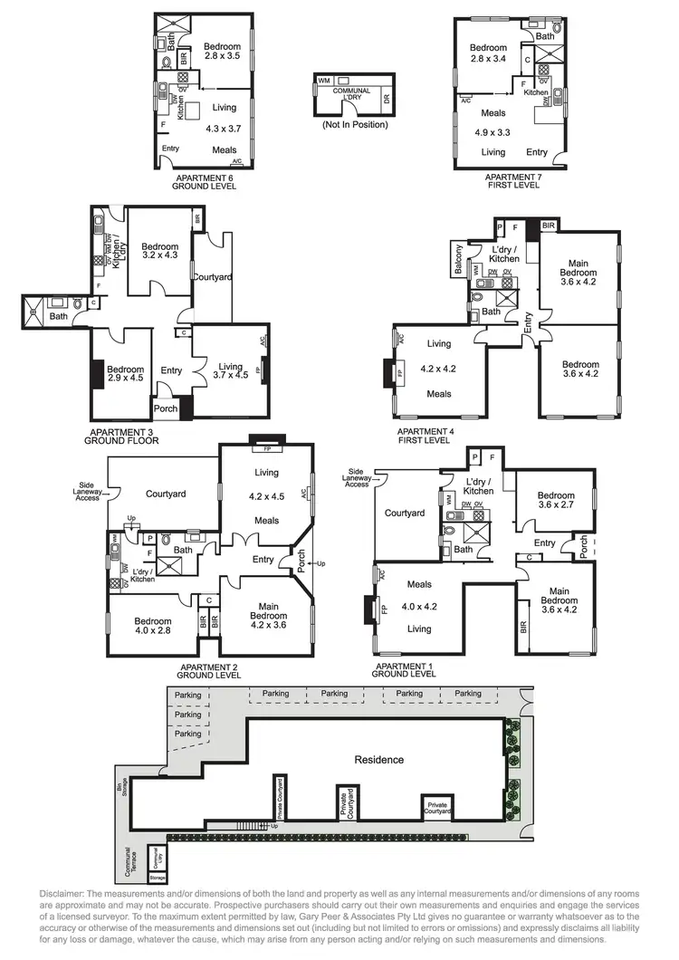 Floorplan of Homely block of units listing, 1-8/107 Westbury Street, Balaclava VIC 3183