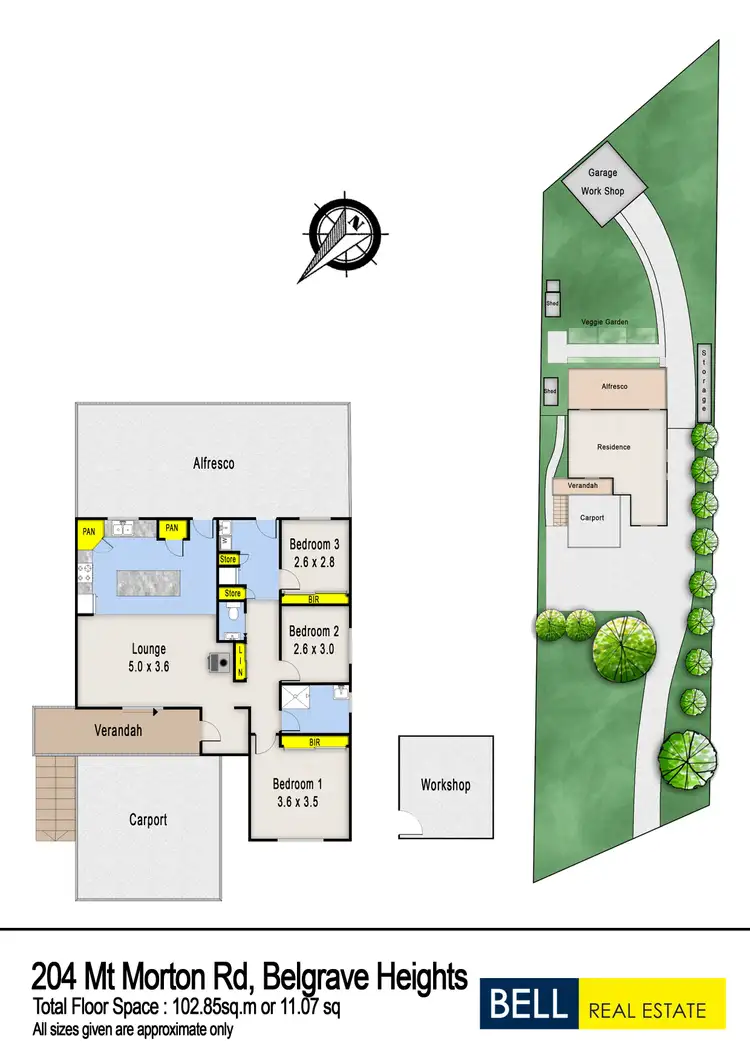 Floorplan of Homely house listing, 204 Mt Morton Road, Belgrave Heights VIC 3160