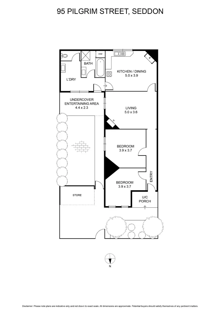 Floorplan of Homely house listing, 95 Pilgrim Street, Seddon VIC 3011
