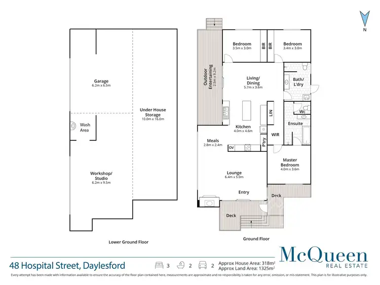 Floorplan of Homely house listing, 48 Hospital Street, Daylesford VIC 3460