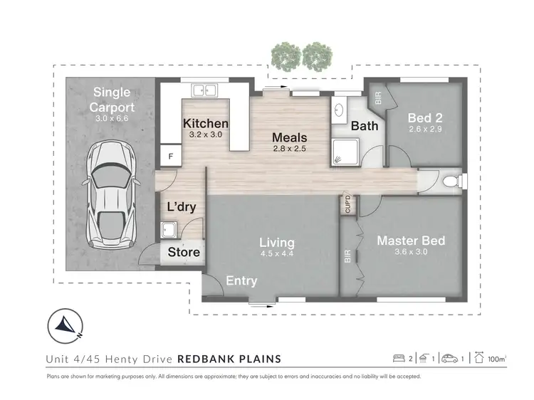 Floorplan of Homely unit listing, 4/45 Henty Drive, Redbank Plains QLD 4301