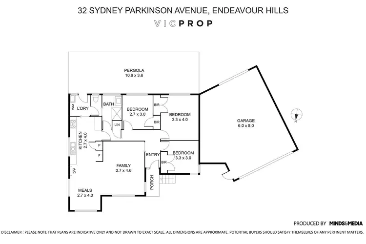 Floorplan of Homely house listing, 32 Sydney Parkinson Avenue, Endeavour Hills VIC 3802