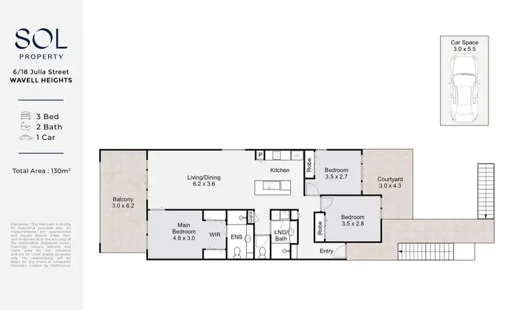 Floorplan of Homely unit listing, 6/18 Julia Street, Wavell Heights QLD 4012