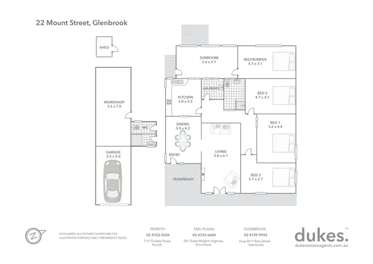 Floorplan of Homely house listing, 22 Mount Street, Glenbrook NSW 2773