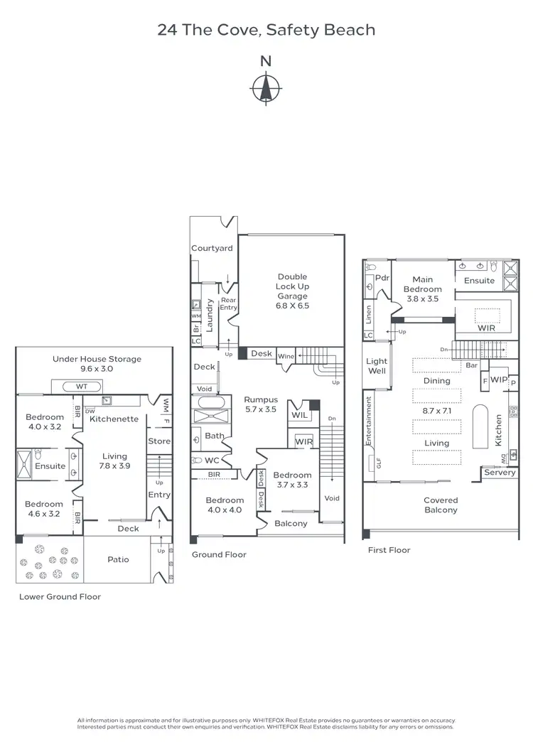 Floorplan of Homely house listing, 24 The Cove, Safety Beach VIC 3936