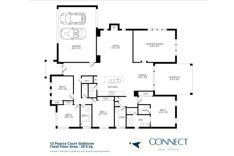 Floorplan of Homely house listing, 13 Pearce Court, Gisborne VIC 3437