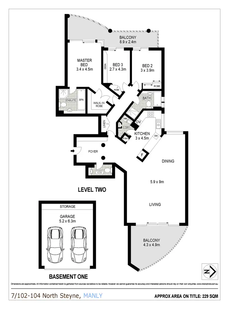 Floorplan of Homely apartment listing, 7/102-104 North Steyne, Manly NSW 2095