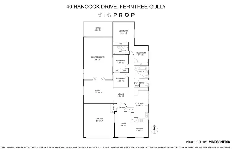 Floorplan of Homely house listing, 40 Hancock Drive, Ferntree Gully VIC 3156