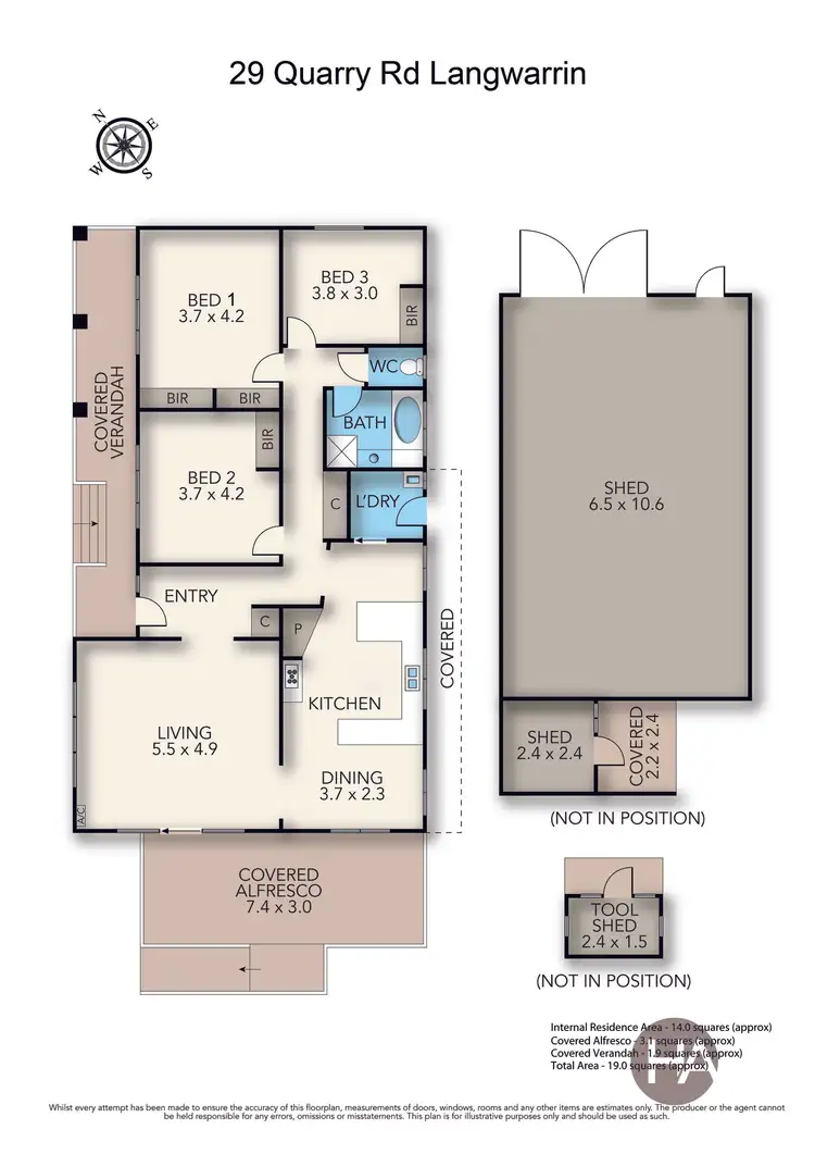 Floorplan of Homely house listing, 29 Quarry Road, Langwarrin VIC 3910