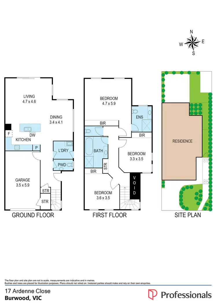Floorplan of Homely townhouse listing, 17 Ardenne Close, Burwood VIC 3125