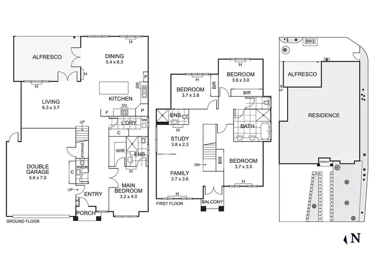 Floorplan of Homely townhouse listing, 19 Parsons Street, Mordialloc VIC 3195