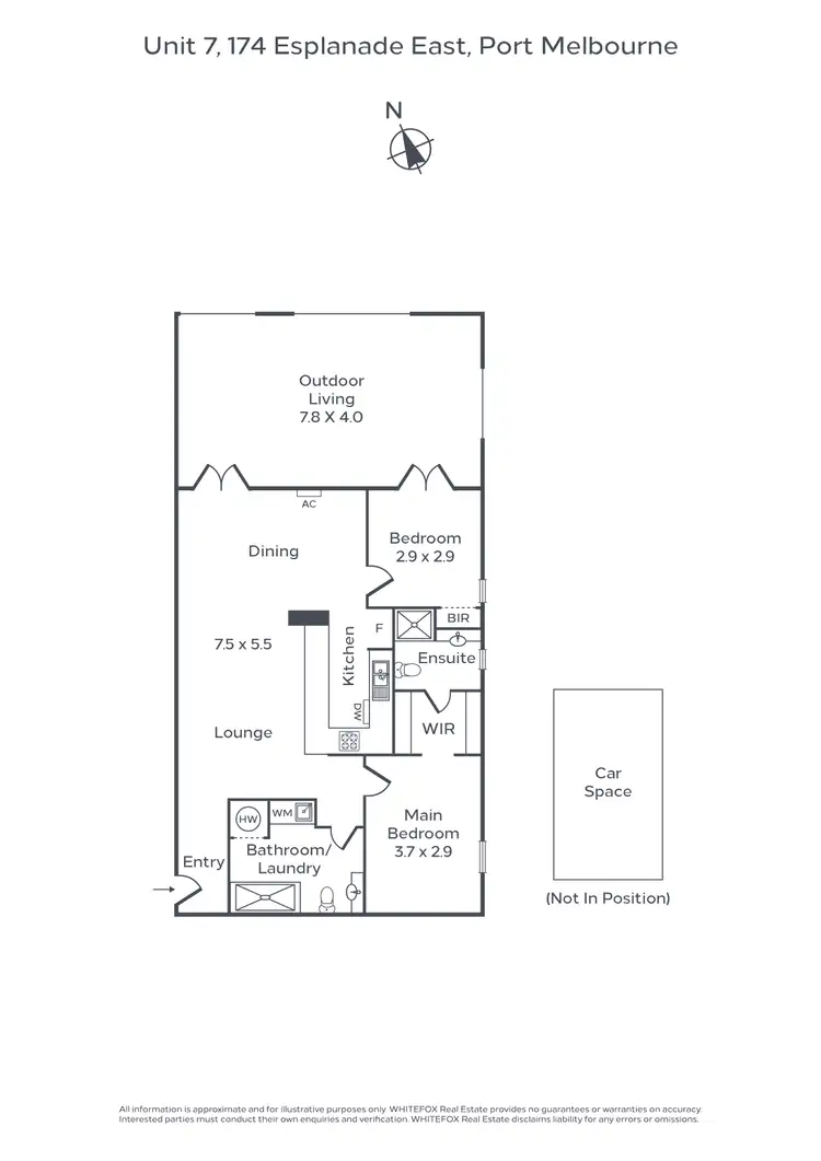 Floorplan of Homely apartment listing, 7/174 Esplanade East, Port Melbourne VIC 3207