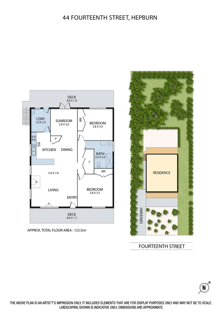Floorplan of Homely house listing, 44 Fourteenth Street, Hepburn VIC 3461