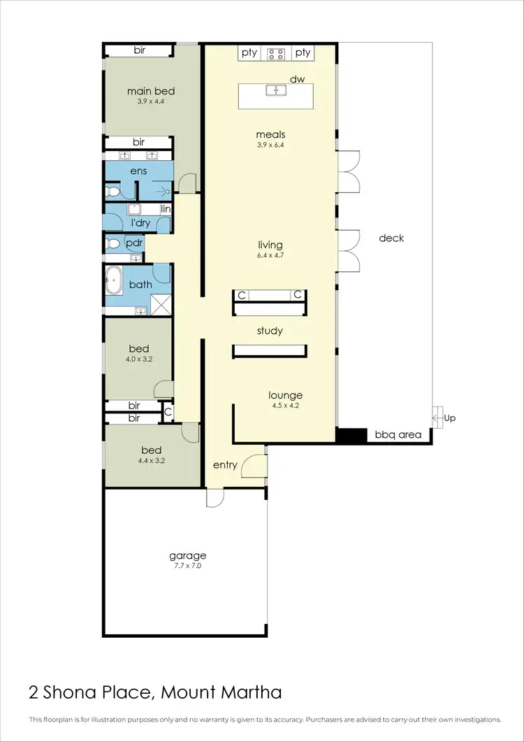 Floorplan of Homely house listing, 2 Shona Place, Mount Martha VIC 3934