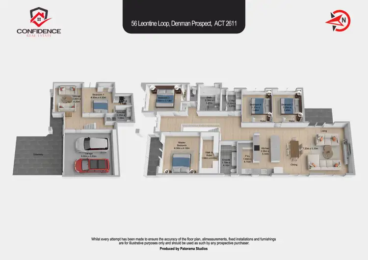 Floorplan of Homely house listing, 56 Leontine Loop, Denman Prospect ACT 2611