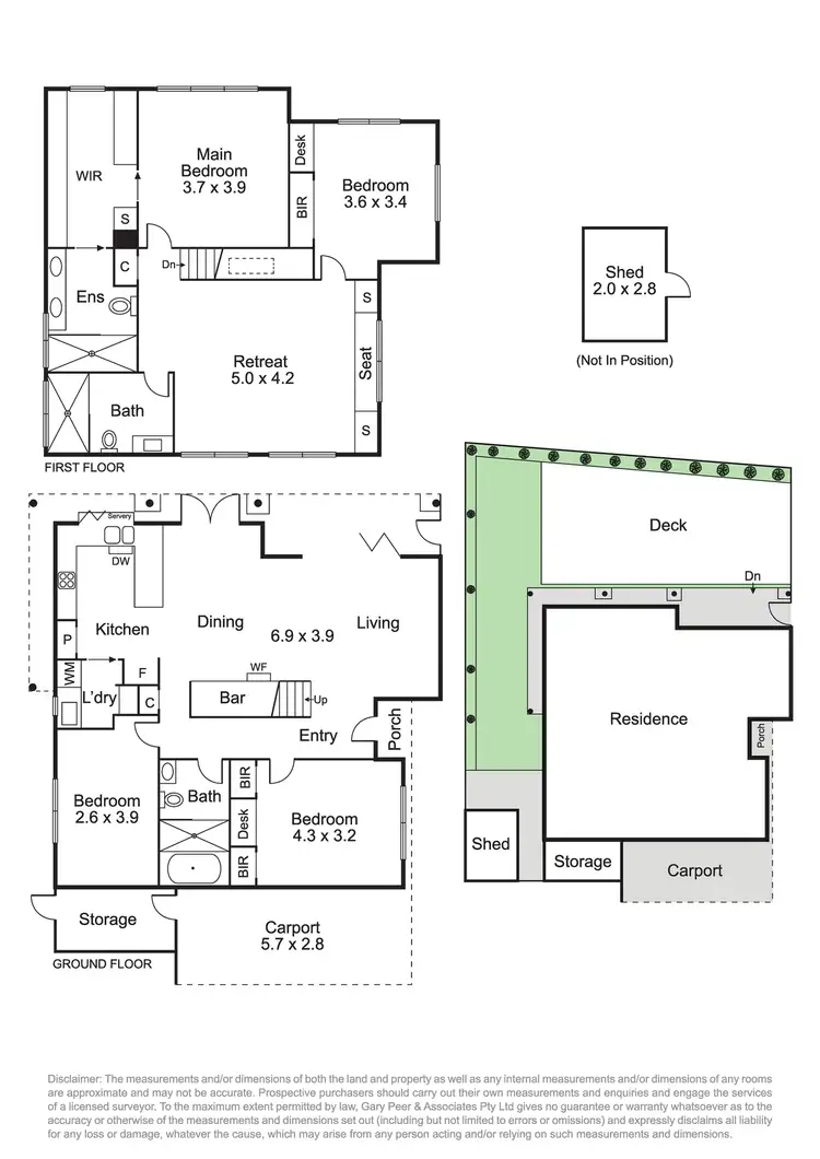 Floorplan of Homely townhouse listing, 1/24 Lyndon Street, Ripponlea VIC 3185