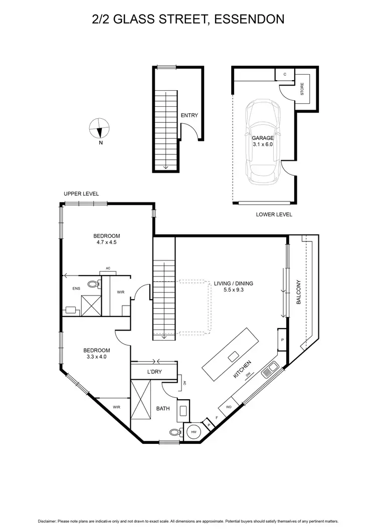 Floorplan of Homely apartment listing, 2/2 Glass Street, Essendon VIC 3040