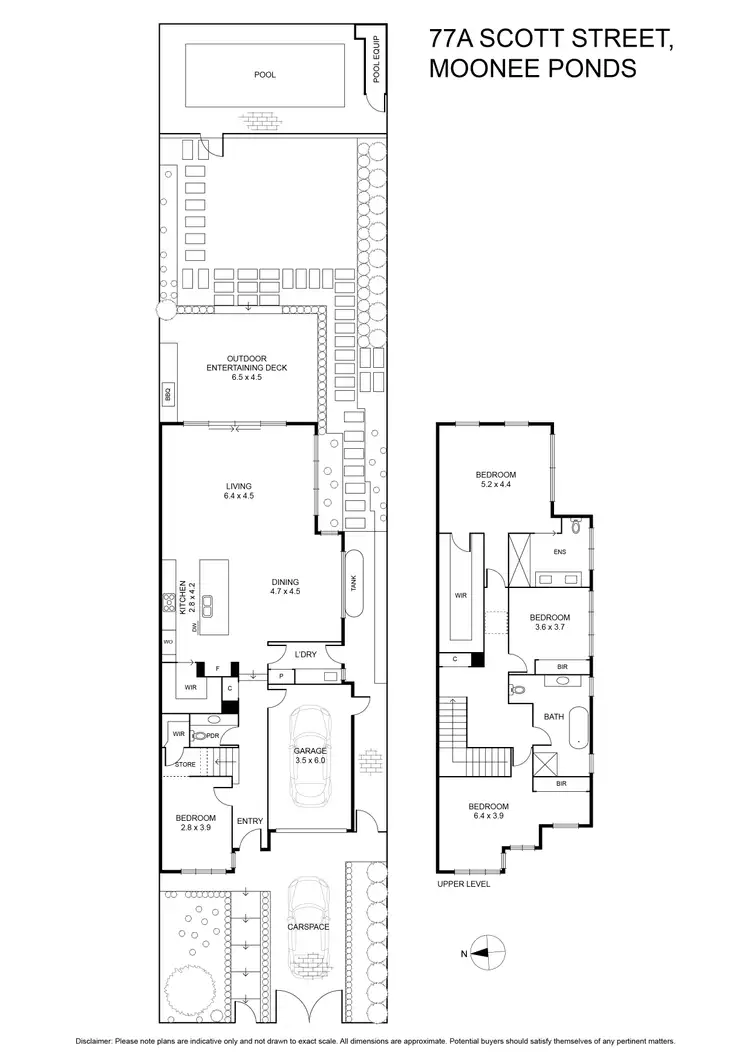 Floorplan of Homely house listing, 77A Scott Street, Moonee Ponds VIC 3039