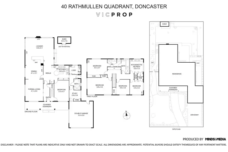 Floorplan of Homely house listing, 40 Rathmullen Quadrant, Doncaster VIC 3108