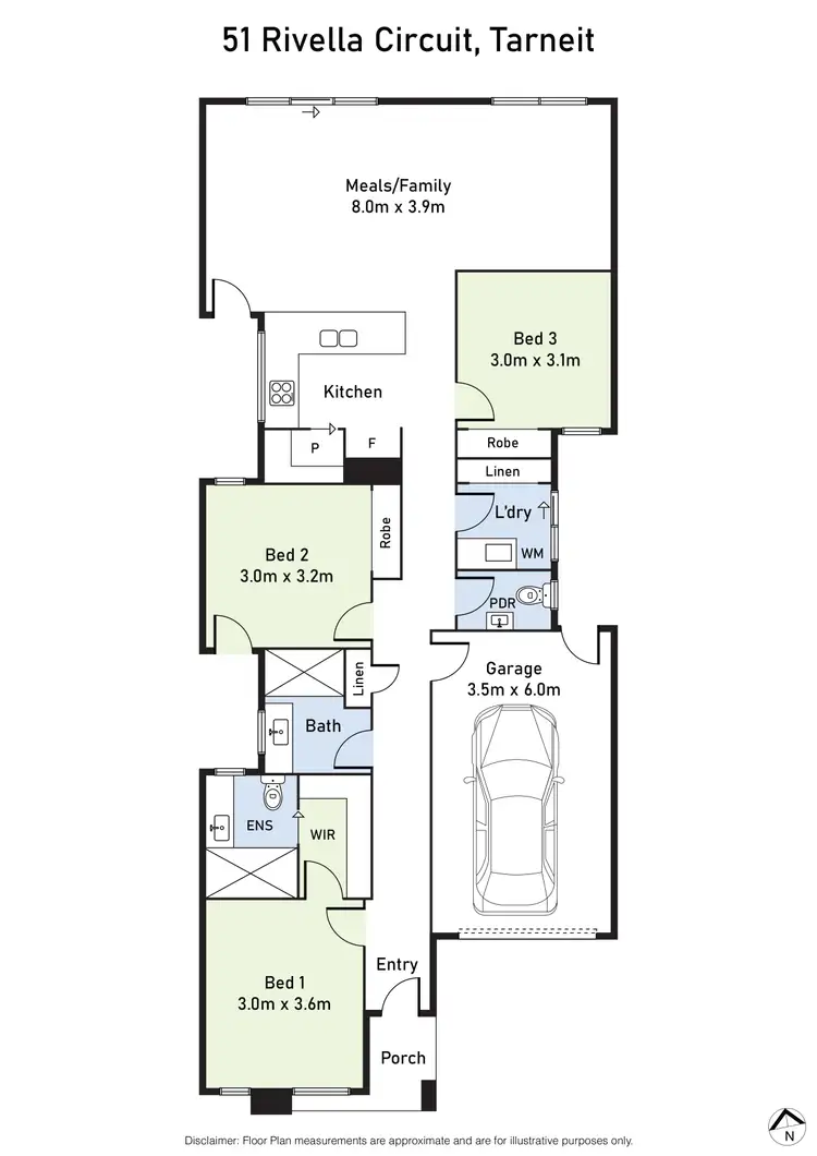 Floorplan of Homely house listing, 51 Rivella Circuit, Tarneit VIC 3029