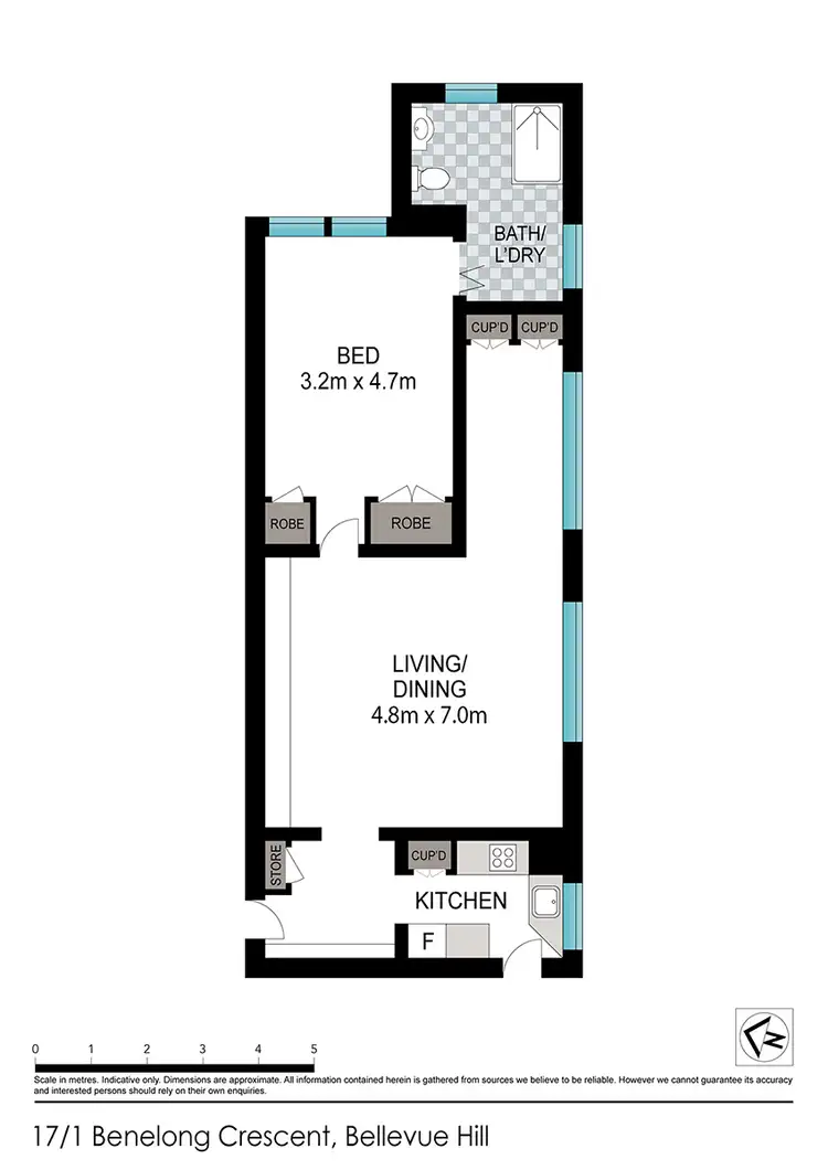Floorplan of Homely apartment listing, 17/1 Benelong Crescent, Bellevue Hill NSW 2023