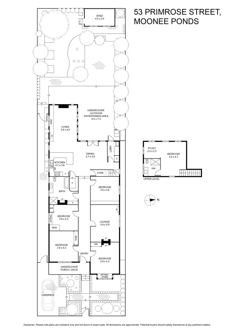 Floorplan of Homely house listing, 53 Primrose Street, Moonee Ponds VIC 3039