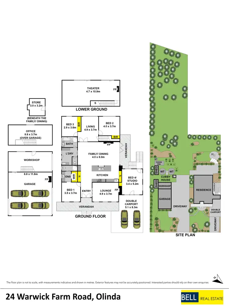 Floorplan of Homely house listing, 24 Warwick Farm Road, Olinda VIC 3788