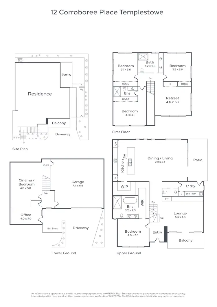 Floorplan of Homely house listing, 12 Corroboree Place, Templestowe Lower VIC 3107