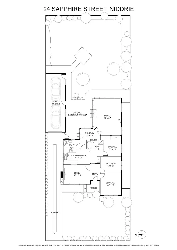 Floorplan of Homely house listing, 24 Sapphire Street, Niddrie VIC 3042
