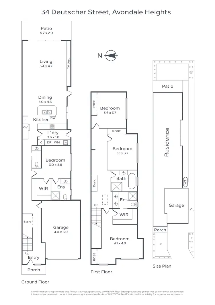 Floorplan of Homely house listing, 34 Deutscher Street, Avondale Heights VIC 3034