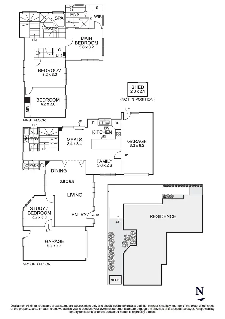 Floorplan of Homely townhouse listing, 4/66 Whittens Lane, Doncaster VIC 3108
