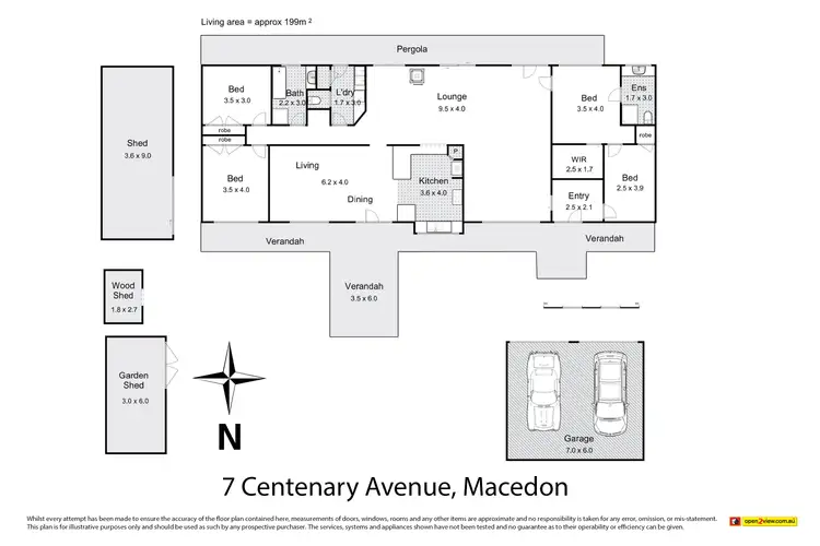 Floorplan of Homely house listing, 7 Centenary Avenue, Macedon VIC 3440