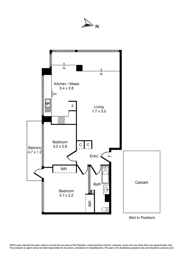 Floorplan of Homely apartment listing, 2A/12 Marine Parade, St Kilda VIC 3182