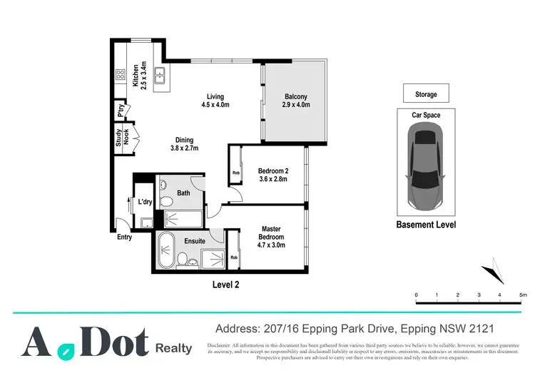 Floorplan of Homely apartment listing, 207/16 Epping Park Drive, Epping NSW 2121